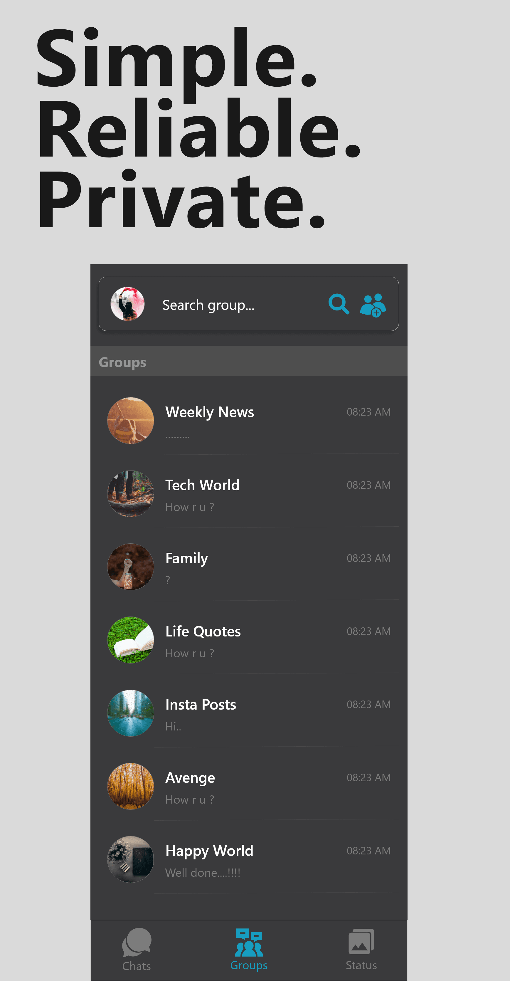 Happy Chat Messaging App screenshot 2